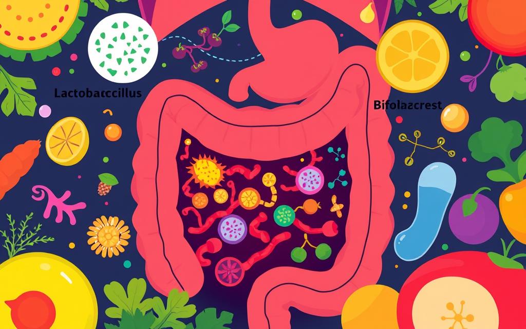 Lactobacillus and Bifidobacterium probiotics for IBS